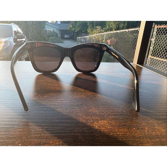 DIFF Eyewear Black Oversized Square Sunglasses Gradient‎ Lenses Stylish main image 6